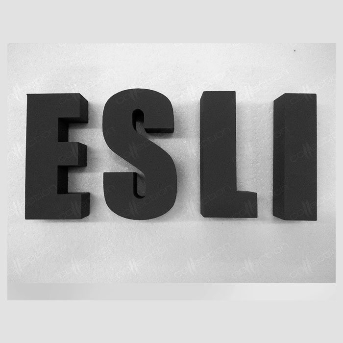 Объемный логотип из пенополистирола ESLI