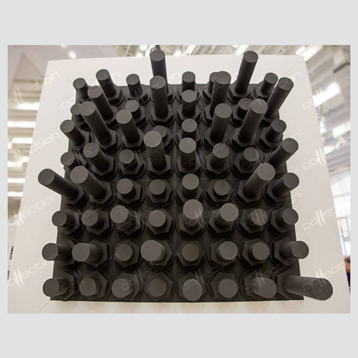 Арт-объект Куб из пенопласта на выставке